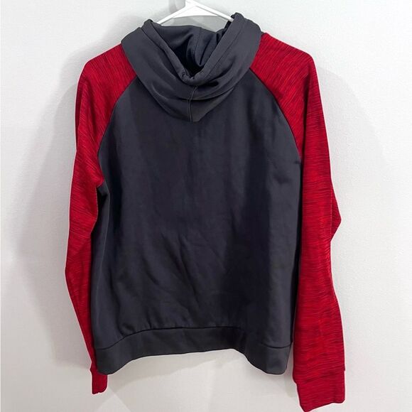 Men’s tech gear warmtek red and gray fleece hoodie size small - Picture 3 of 5